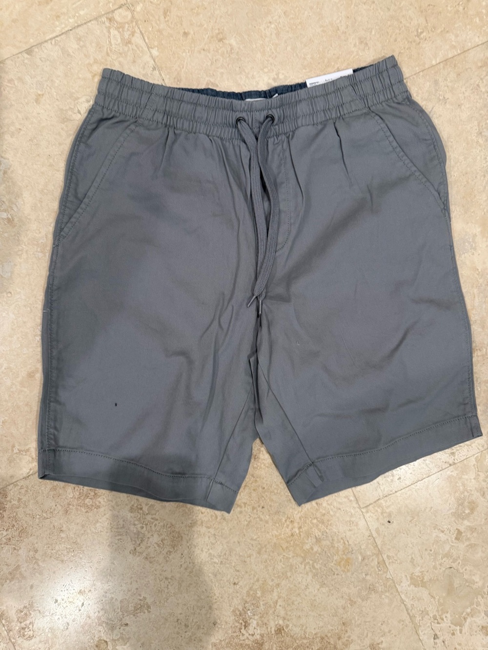 Men's Athletic Drawstring Shorts in Slate Gray